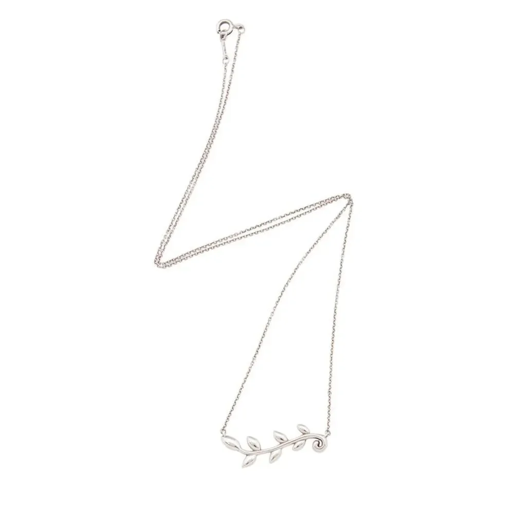 Tiffany & Co. Paloma Picasso Sterling Silver Olive Leaf Vine Necklace